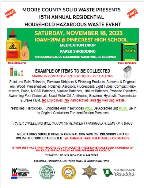 Free – Household Hazardous Waste Collection