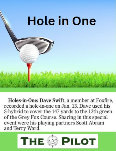 Hole in One at Foxfire