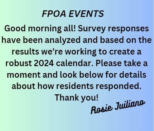 FPOA SURVEY RESULTS