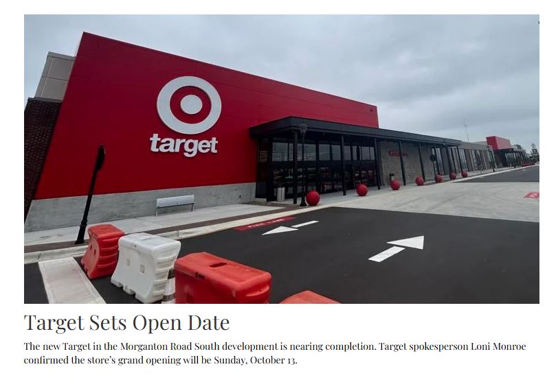 Target Opens Sunday October 13th