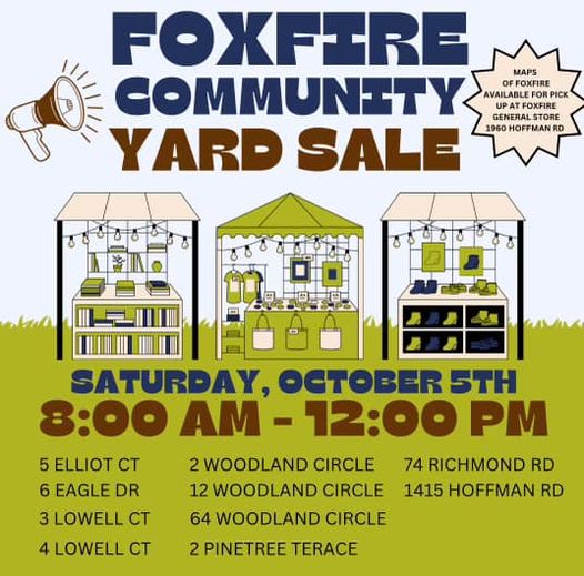 Foxfire Community Yard Sale