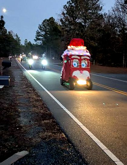 Golf Cart Christmas Parade and Santa at the Clubhouse