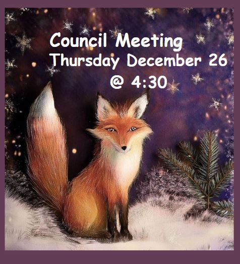 Agenda – Council Meeting – Inside Foxfire Village