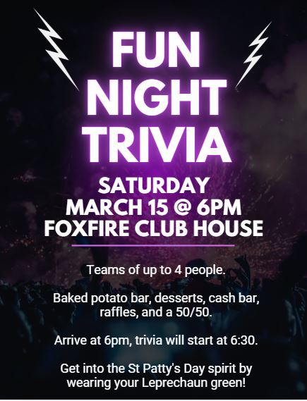 FPOA – FUN NIGHT TRIVIA