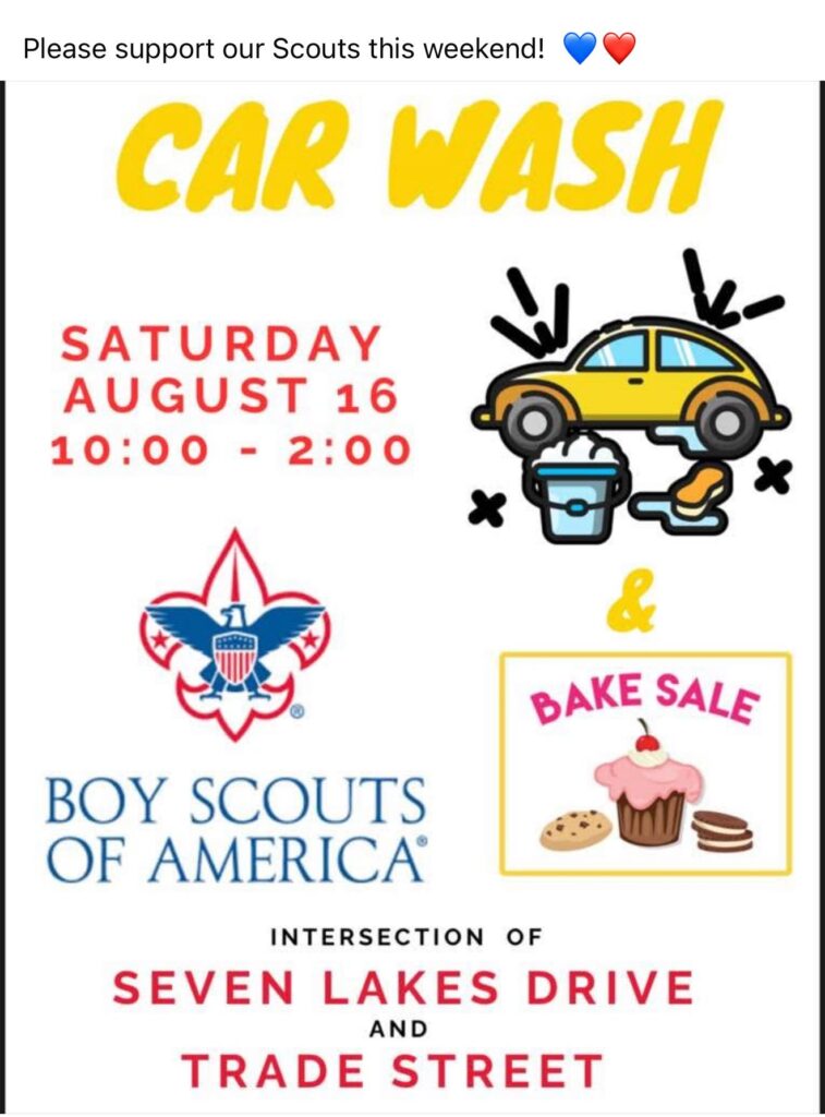 Car Wash – Please Support our Scouts
