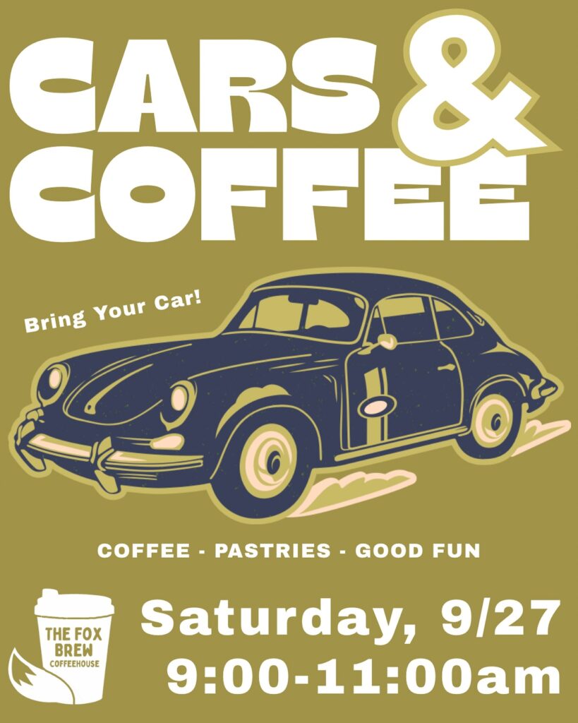 Rained Out -Cars & Coffee – Rescheduled for Saturday 9/11 from 9-11am