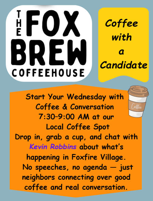 Coffee with a Candidate – Kevin Robbins