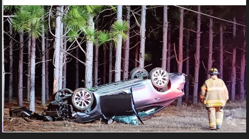 Vehicle Overturned Following Police Chase Overnight Outside Foxfire