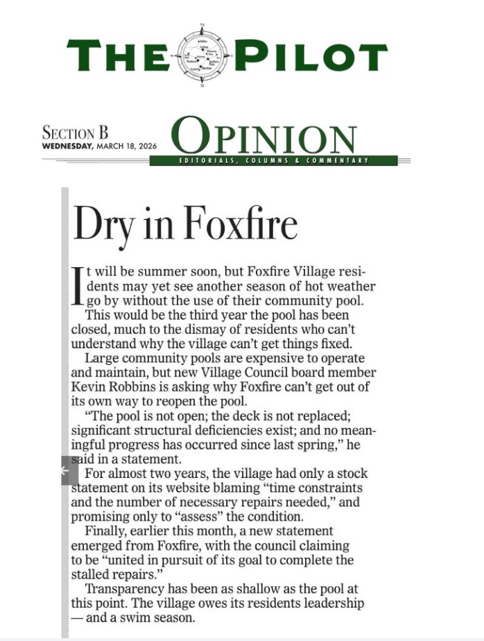 Dry in Foxfire