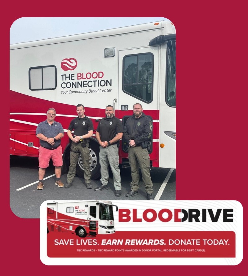 Thanks to the Foxfire Police Dept for Organizing the Blood Drive