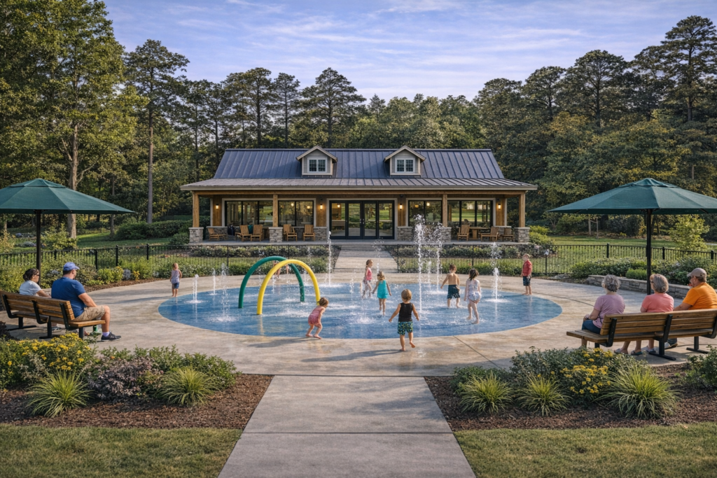 Draft Concept: Splash Pad & Community Center