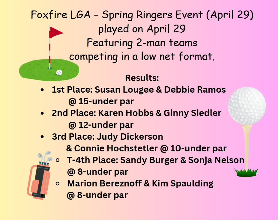 Foxfire Ladies Golf Event