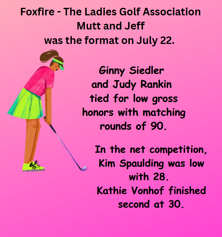 Foxfire Ladies Golf Association