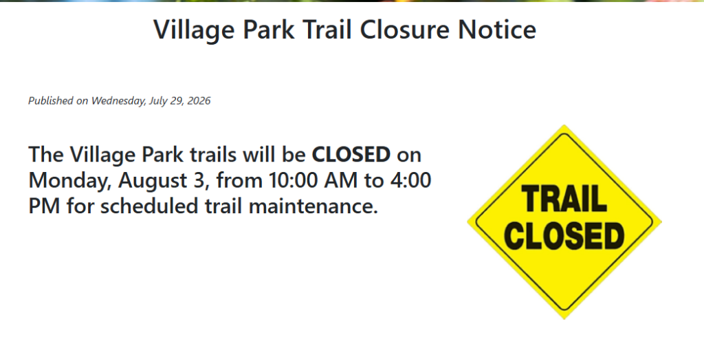 Trail Closed